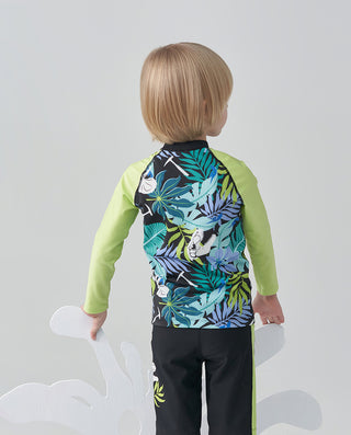 AIMER KIDS Dino Long Sleeve Swim Top