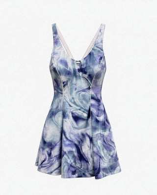 AIMER Blue Wave Swim Dress