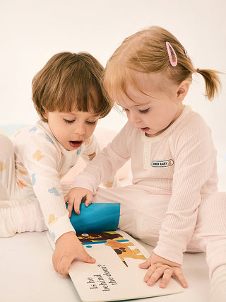 AIMER BABY Milk Foam Pajama Pants