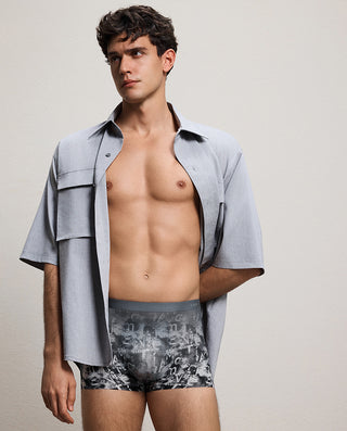 AIMER MEN U-COOL Mid-Waist Boxers NS23N082