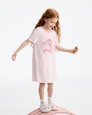 AIMER KIDS Girls' Short-Sleeve Nightdress AK144L691