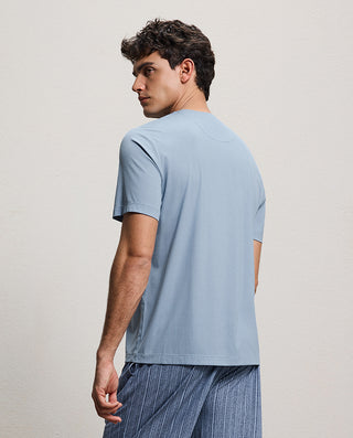 Aimer Men Silky Crew Neck Short Sleeve Pullover Tee