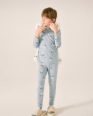 AIMER KIDS Polar Bear Long Sleeve Top