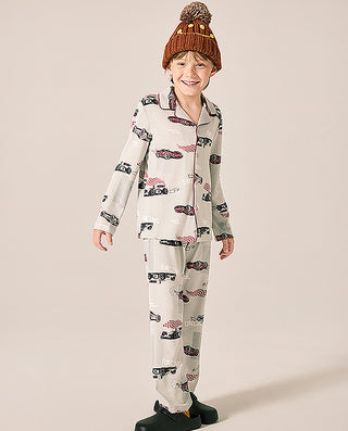 AIMER KIDS Racing Print Pajama Pants