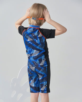 AIMER KIDS Short-Sleeved 3-Piece Swim Set
