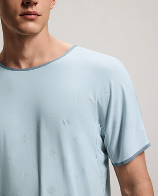 Aimer Men Milky Crewneck Short-Sleeve Top