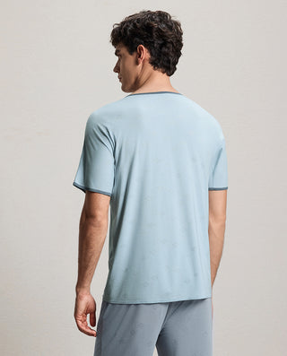 Aimer Men Milky Crewneck Short-Sleeve Top