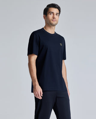 Aimer Silk-Cotton Crewneck Short-Sleeve Tee