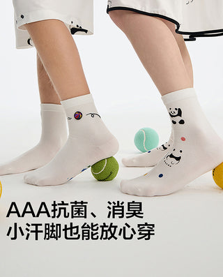 AIMER KIDS Mesh Ankle Socks For Girls AK194L973