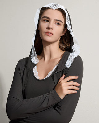 Aimer Algae Sleepwear Hooded Top