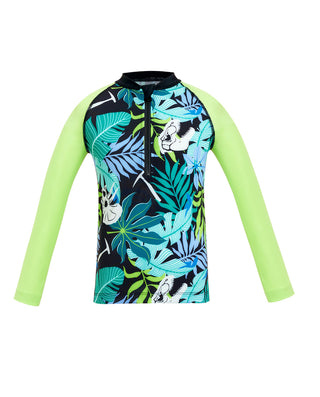 AIMER KIDS Dino Long Sleeve Swim Top