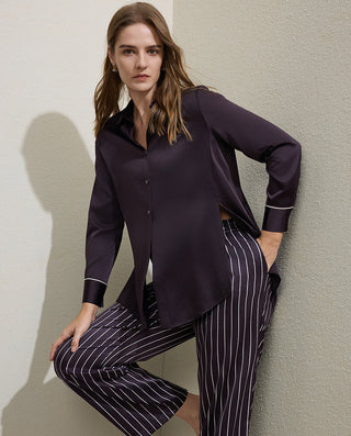 AIMER Silk Loungewear Set