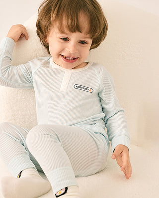 AIMER BABY Milk Foam Pajama Pants