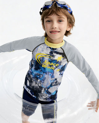 AIMER KIDS Boys' Long-Sleeved Swim Top