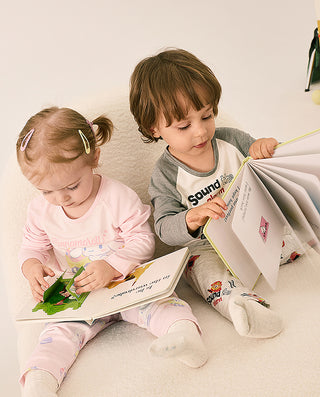 AIMER BABY Fire Truck Print Pajama Pants