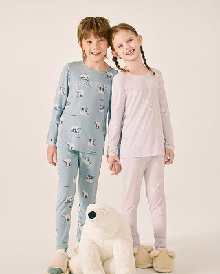 AIMER KIDS Polar Bear Long Sleeve Top