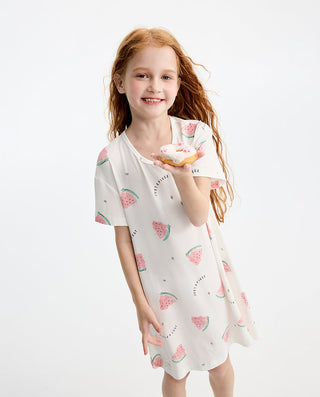 Aimer kids  Short-sleeved Nightdress For Girls