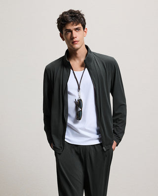AIMER MEN Premium Casual Stand Collar Long Sleeve Jacket