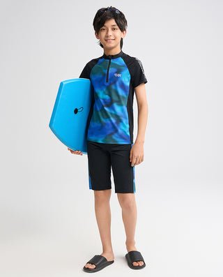 AIMER KIDS Surfer Short-Sleeved Swim Set
