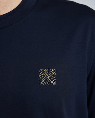 Aimer Silk-Cotton Crewneck Short-Sleeve Tee