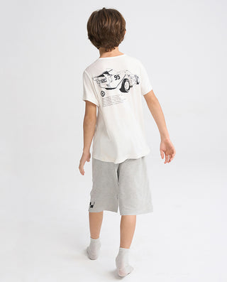 AIMER KIDS TrueMilk Boys' Short-Sleeve & 7/8 Pants Set AK243H121