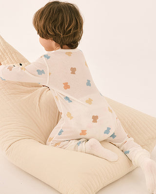 AIMER BABY Milk Foam Print Romper