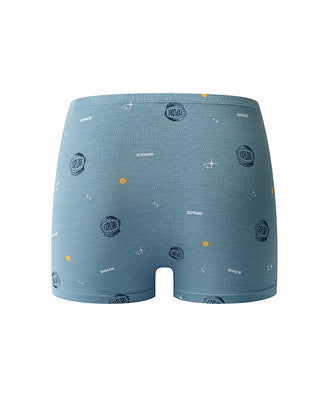 AIMER YOUNG Space Print Mid-Rise Boxer