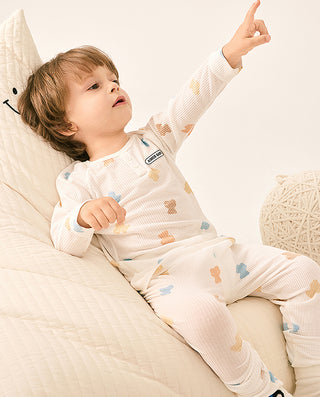 AIMER BABY Milk Foam Pajama Pants