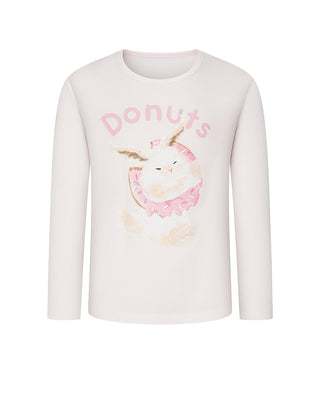 AIMER KIDS True Milk Girls’ Pullover Long-Sleeve Pajama Top AK141L351
