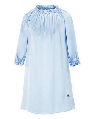 AIMER KIDS Elsa Crystal Printed Silk Girls 3/4 Sleeve Nightgown AK144F692