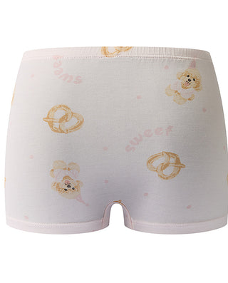 AIMER KIDS Teddy Print Mid-Rise Boxer