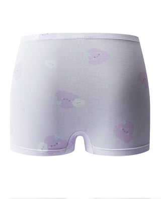 AIMER KIDS 2nd-Stage Girls' Milk Mid-Rise Boyshorts AK123L908