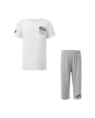 AIMER KIDS TrueMilk Boys' Short-Sleeve & 7/8 Pants Set AK243H121