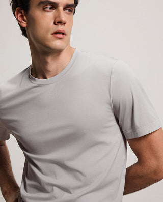 Aimer Men Silky Crew Neck Short Sleeve Pullover Tee