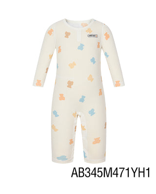 AIMER BABY Milk Foam Print Romper