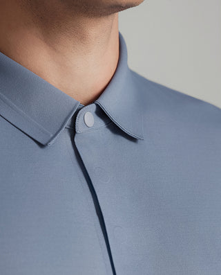 Aimer Business Camp Collar Short-Sleeve Shirt