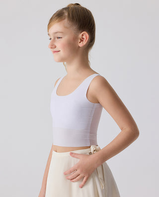 AIMER JUNIOR Stage 1st Ice Touch Mesh Crop Top