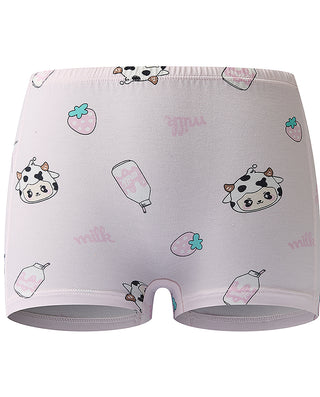 AIMER KIDS Strawberry Print Mid-Rise Boxer