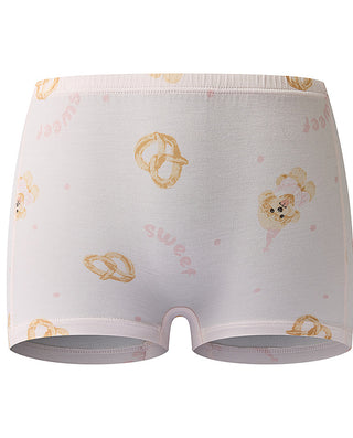 AIMER KIDS Teddy Print Mid-Rise Boxer