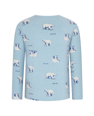 AIMER KIDS Polar Bear Long Sleeve Top