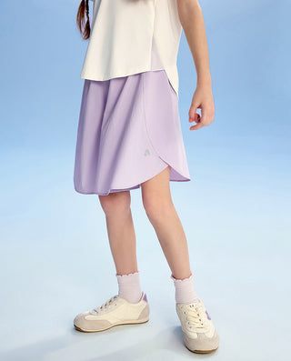 AIMER KIDS Girl Breathable Cool-FeeLing Five-Inch Skirt Pants