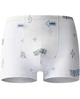 AIMER KIDS Check Print Mid-Rise Boxer