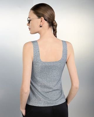 AIMER CHUANG Round-Neck Wireless Padded Tank Top
