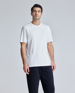 Aimer Silk-Cotton Crewneck Short-Sleeve Tee
