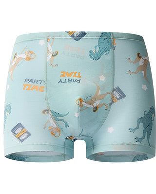 AIMER KIDS Dinosaur Mid-Rise Boxer