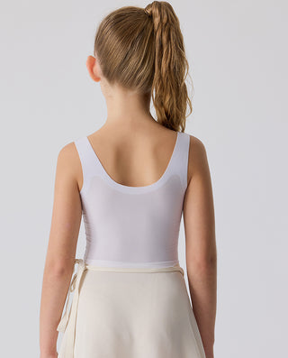 AIMER JUNIOR Stage 1st Ice Touch Mesh Crop Top