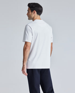 Aimer Silk-Cotton Crewneck Short-Sleeve Tee