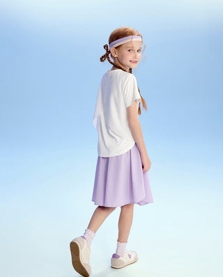 AIMER KIDS Girl Breathable Cool-FeeLing Five-Inch Skirt Pants
