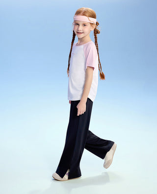 AIMER KIDS Girl Sports Leggings Slight Flare