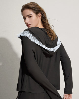 Aimer Algae Sleepwear Hooded Top